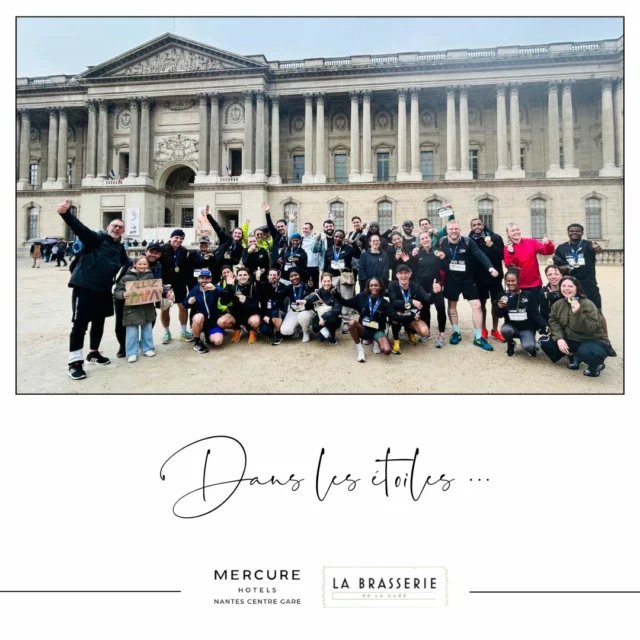 🏃‍♂️✨ **Retour sur les 10km des Étoiles !** 🌟 

Hier, notre hôtel a eu le plaisir de participer aux **10km des Étoiles**, une course dédiée aux hôteliers qui a rassemblé des collaborateurs motivés et passionnés pour un moment d’échange sportif et convivial ! 🎉 

👏 **Bravo à toutes et à tous** pour votre énergie, votre esprit d’équipe et votre enthousiasme. Ce fut une belle opportunité pour chacun de se dépasser tout en renforçant la **cohésion de nos équipes**. 💪 

Nous sommes fiers d’avoir partagé cette aventure avec d’autres professionnels du secteur, dans une ambiance sportive et bienveillante. 

Un grand merci à tous les participants et organisateurs pour cet événement mémorable. À l’année prochaine pour de nouveaux défis ensemble ! 🌟 

#10kmDesÉtoiles #EspritDÉquipe #SportEtConvivialité #Bravo #Cohésion
https://www.hotel-mercure-nantes.com/
#hotelmercurenantes #hotel #mercure #nantes #restaurant #labrasserie
