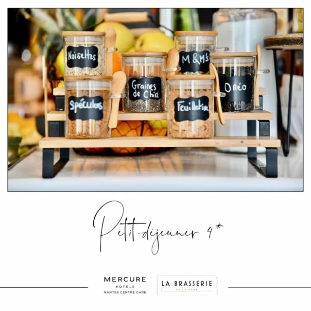 🥐☕ Commencez la journée du bon pied… et du bon goût ! 🌞

Au Mercure Nantes Centre Gare, le petit-déjeuner n’est pas qu’un repas : c’est un moment de plaisir, à savourer dans une atmosphère calme et lumineuse.

👉 Buffet sucré & salé généreusement garni
👉 Produits frais, de qualité, et pour tous les goûts
👉 Viennoiseries croustillantes, jus pressés, fruits, œufs, fromages, charcuterie…
👉 Options healthy, sans gluten, et cafés de spécialité à volonté

Que vous soyez en voyage d'affaires ou en escapade nantaise, offrez-vous une pause matinale savoureuse et équilibrée, face à la ville qui s’éveille.

📍#MercureNantesCentreGare #PetitDejeunerHotel #BuffetMatin #NantesGourmand #BienCommencerLaJournée #PetitDejMercure