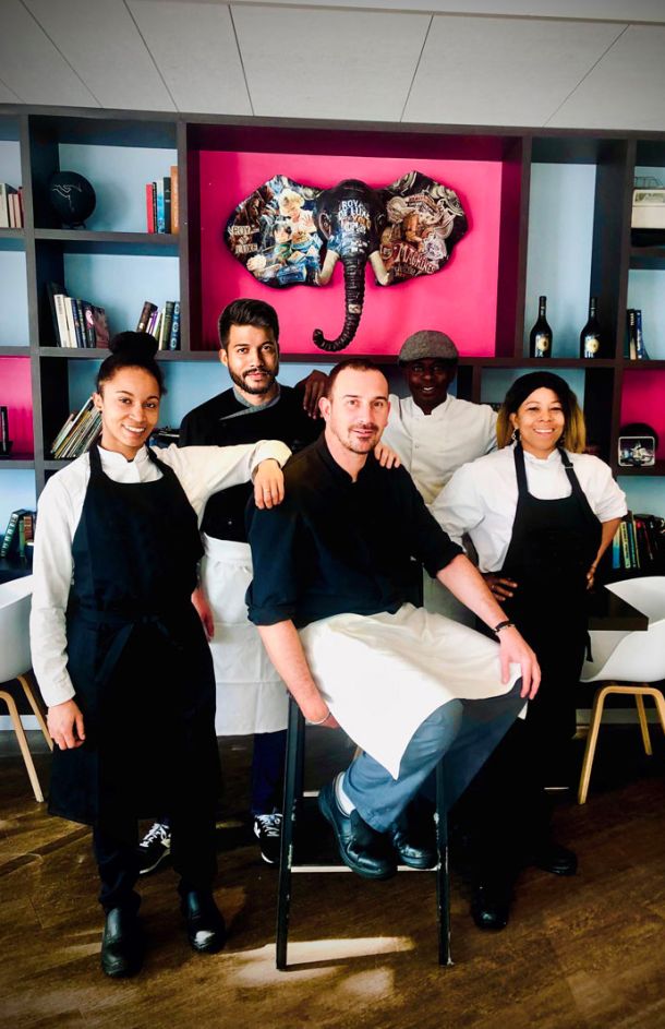 Chef et brigade du restaurant de l'hôtel 4 étoiles Mercure Nantes centre gare